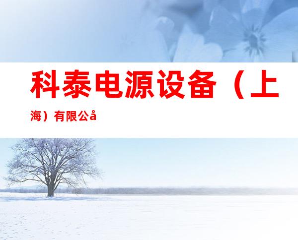 科泰电源设备（上海）有限公司